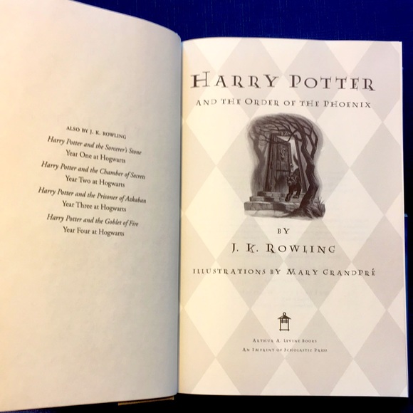 Harry Potter and the Order of the Phoenix, 1st Edition w/Flawed Bookcover - Picture 6 of 8
